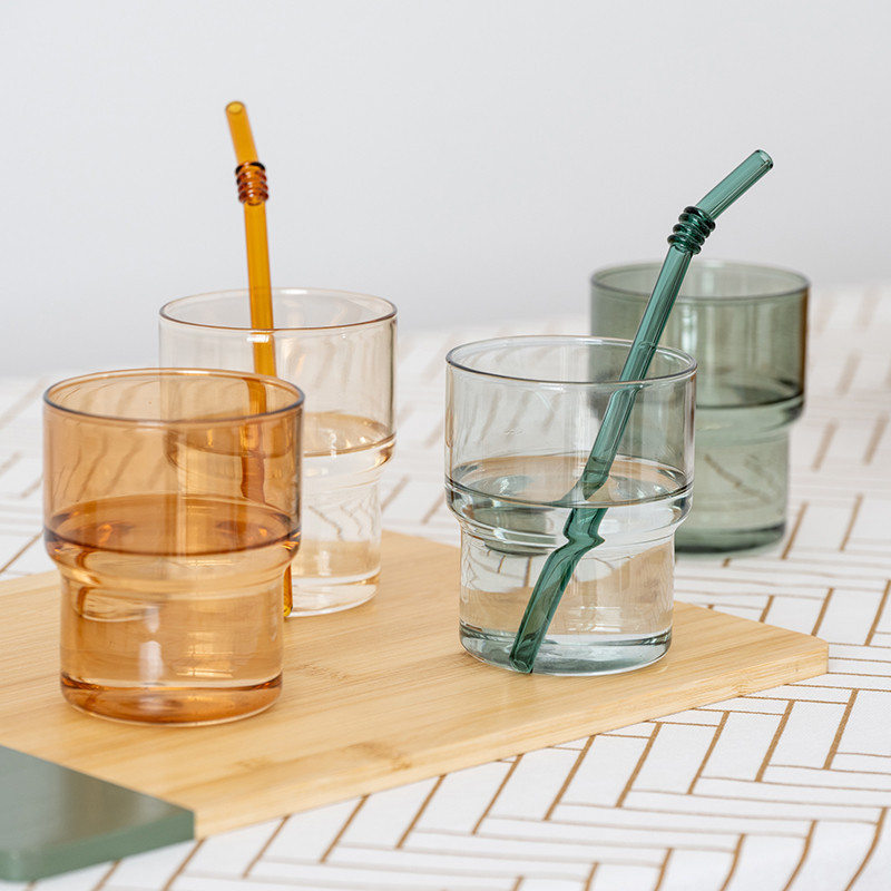 Lot de 4 verres bas fume 380ml