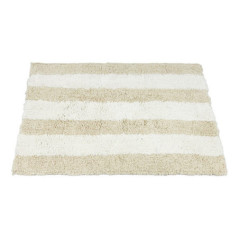 Tapis a rayures 45x70cm beige