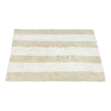 Tapis a rayures 45x70cm beige