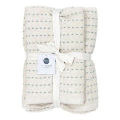 Lot 3 serviettes beige