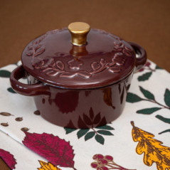 Cassolette a four burgundy