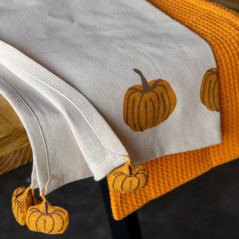2 torchons pumkin/pompom