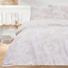 Parure 240x220 + 2 taies  toile