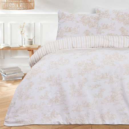 Parure 240x220 + 2 taies  toile