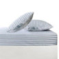Drap housse raye 160x200+25cm