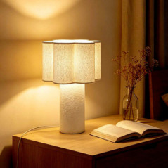 Lampe flora bouclette