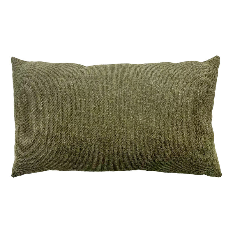 Coussin effet chenille 50x30cm k