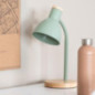 Lampe de bureau support bois