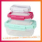 3 boites alimentaire plastique