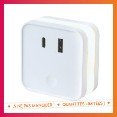 Veilleuse led avec port usb/type