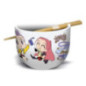 Bol a ramen kpop avec baguettes