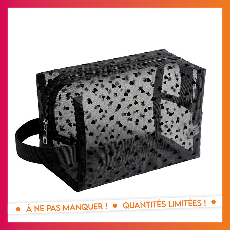 Trousse maquillage transparente