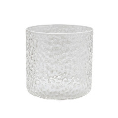 Lot de 4 verres bas martele