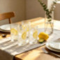 Lot de 4 verres haut martele