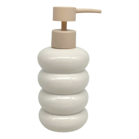 Distributeur savon ondule beige