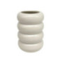 Pot a brosse a dent ondule beige