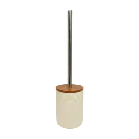 Brosse wc ceramique et bois