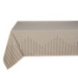 Nappe lignes marron 140x240cm