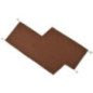 Chemin de table marron pompoms