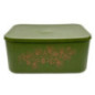 Boite en plastique imp noel vert