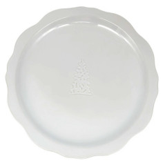 Assiette plate bord irregulier