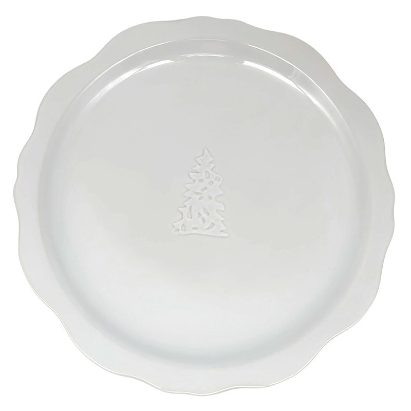 Assiette plate bord irregulier