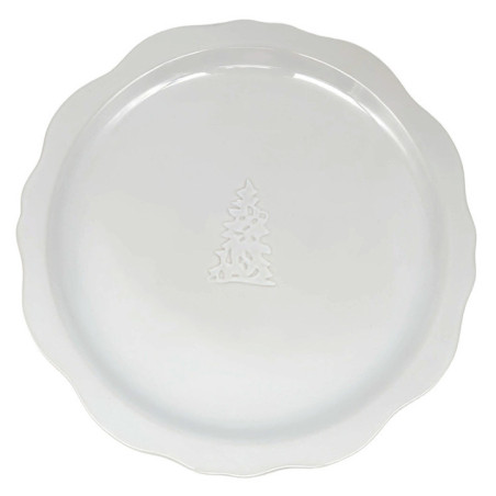 Assiette plate bord irregulier