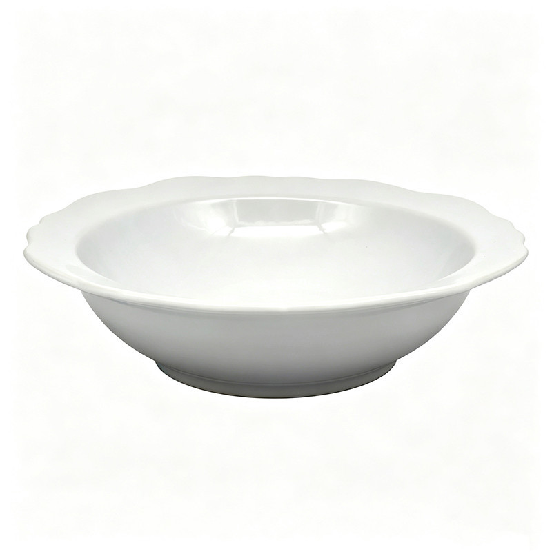 Assiette creuse bord irregulier