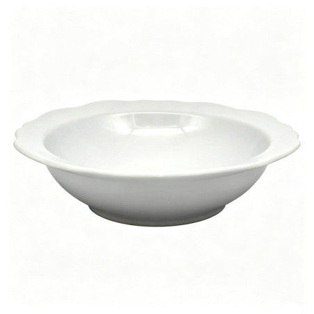 Assiette creuse bord irregulier