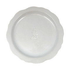 Assiette dessert bord irregulier