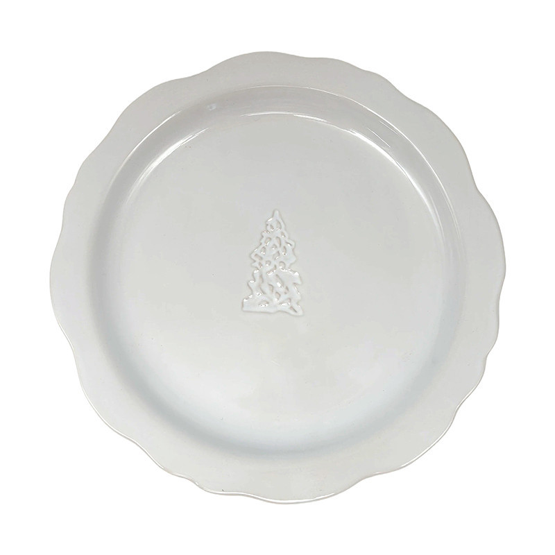 Assiette dessert bord irregulier