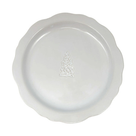 Assiette dessert bord irregulier