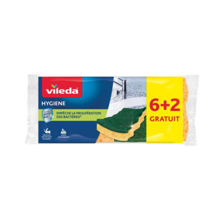 Cdu vileda eponges 6+2 hygiene