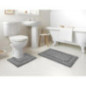 Lot x2 tapis bain gris