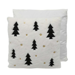 Coussin fourrure sapin 45x45cm
