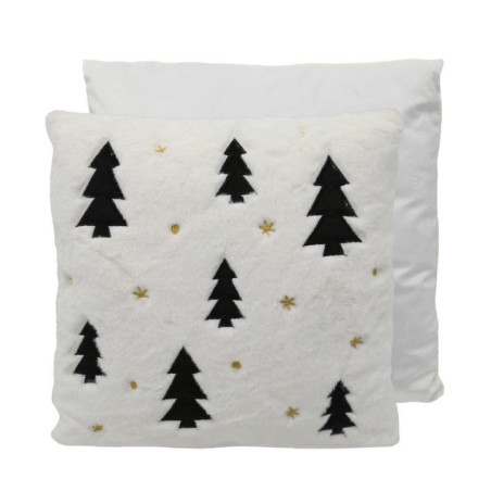 Coussin fourrure sapin 45x45cm