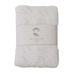 Plaid fourrure sapin blanc 130x1