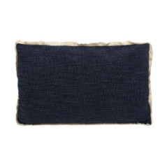 Coussin texture a frange 30x50cm