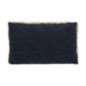 Coussin texture a frange 30x50cm