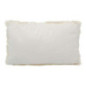 Coussin texture a frange 30x50cm