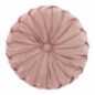 Coussin 30cm rond velours rose