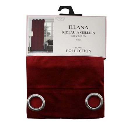 Rideau illana 140x240cm velours