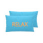 Coussin relax 50x30cm bleu