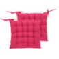 Galette de chaise rose