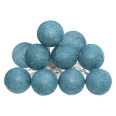 Guirlande pile 10boules d6 uni