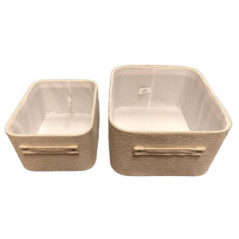 Set de 2 panieres de rangement