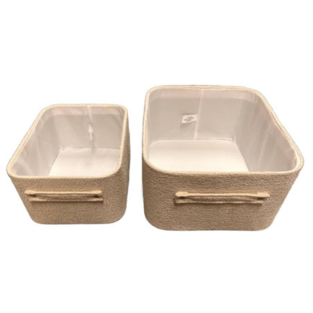 Set de 2 panieres de rangement