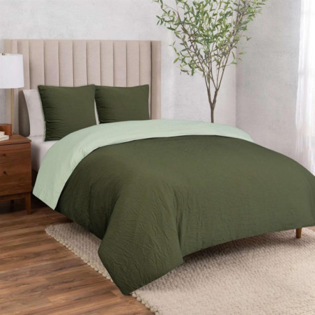 Parure alice 240x220cm  kaki