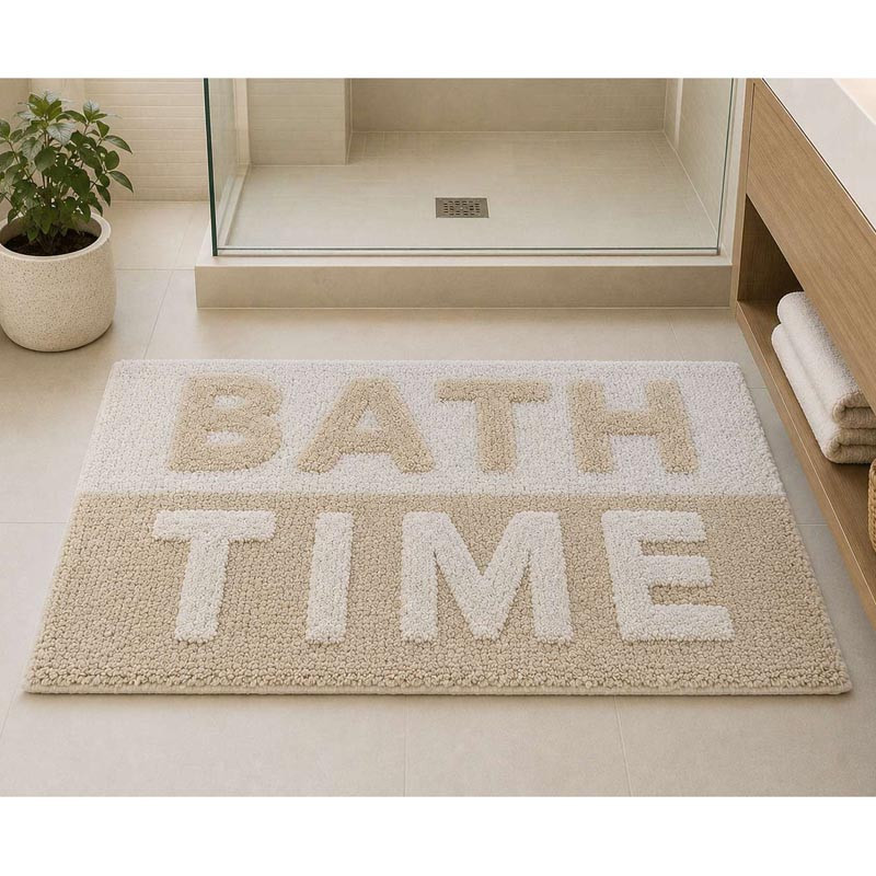 Tapis de bain 45x70cm beige