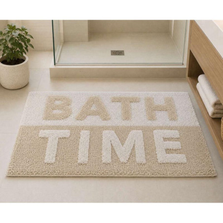 Tapis de bain 45x70cm beige